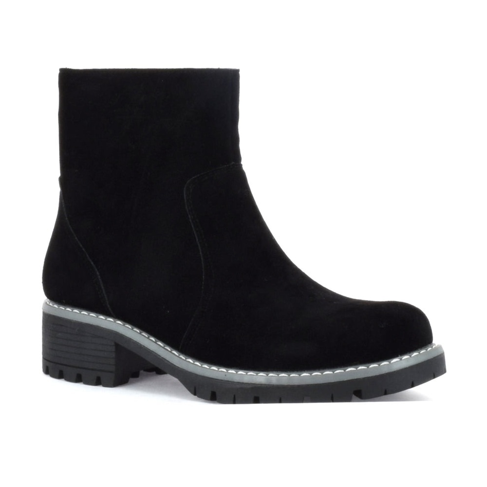 🍂 New! Black Faux Vegan Suede Ankle Boots